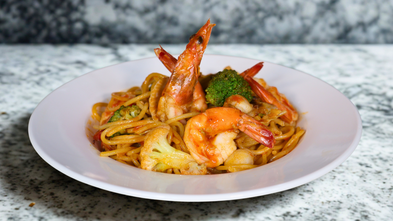 Crab and Shrimp Pasta